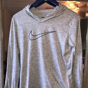 Nike dry fit hooded shirt